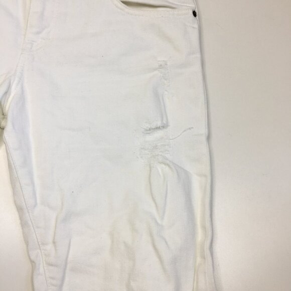 CURRENT ELLIOTT Sugar Destroy Distressed THE BOYFRIEND 5 Pocket Crop Jeans - Picture 8 of 15